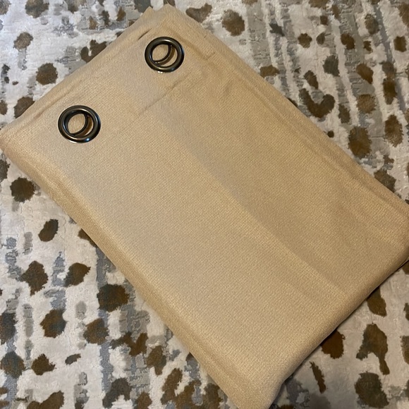 Linen/Cotton Burlap-Look Grommet Window Panels/Drapes (2 Panels) - Picture 2 of 4